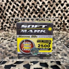 NEW 2,500-ct. Soft Mark Marking .12g Airsoft BB's - Fluorescent Yellow