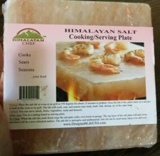 Salt Block Himalayan Chef Grilling Slab Size (6 X 6 X 1) BBQ Cooking Stone Plate