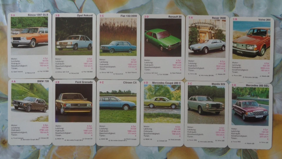 Quartett Autos Ausgabe 1975 - Bild 3 von 4