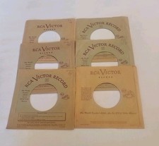 45 RPM 7" RECORD SLEEVES CO. SLEEVE 6 PACK SEE PHOTOS RCA/Victor Records SLV355