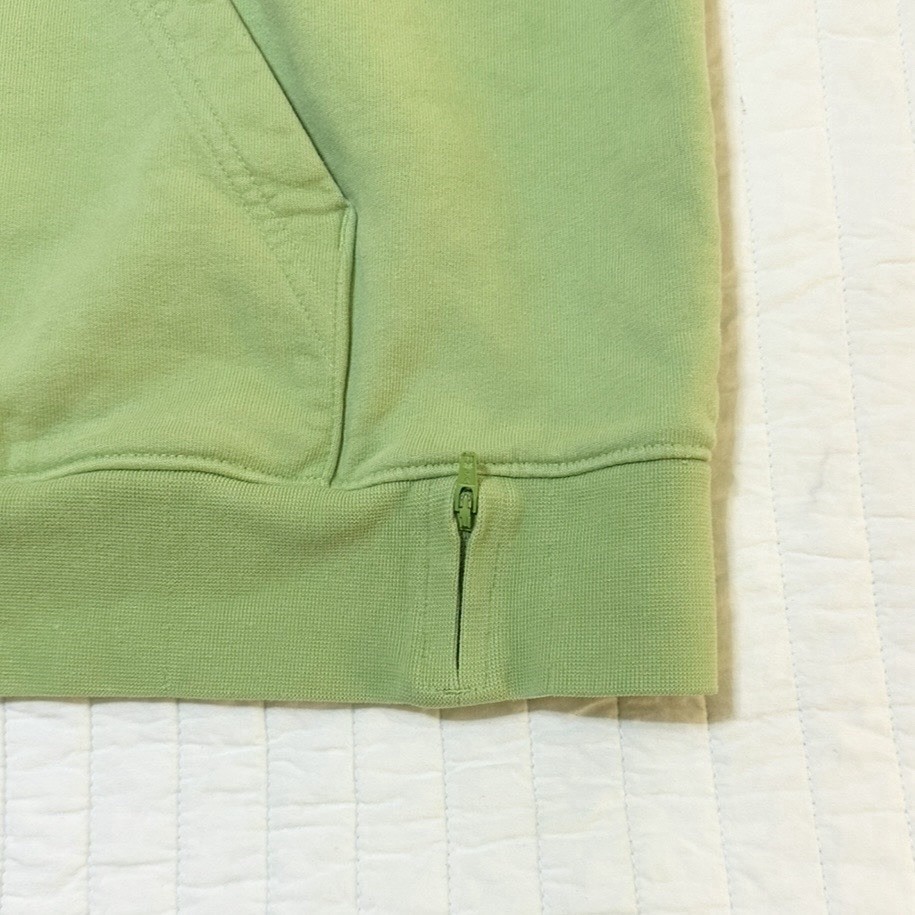 Supreme x Lacoste LIVE Hoodie SS18 Patch Logo Side Zip Pocket Green Men’s Sz XL thumbnail 5