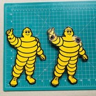 Michelin Bibendum Duo Mascot 2 Signs Porcelain Enamel  Vintage 5 1/2" x 8" — photo 3