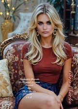 ALEXANDRA BASTEDO AN ORIGINAL ARTPRINT by Chris Charles A3 UHD  PORTRAIT