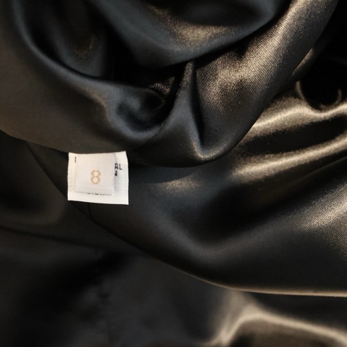 Fleurette Loro Piana Black Wool Maxi Button Up Coat Size 8 - Picture 9 of 12
