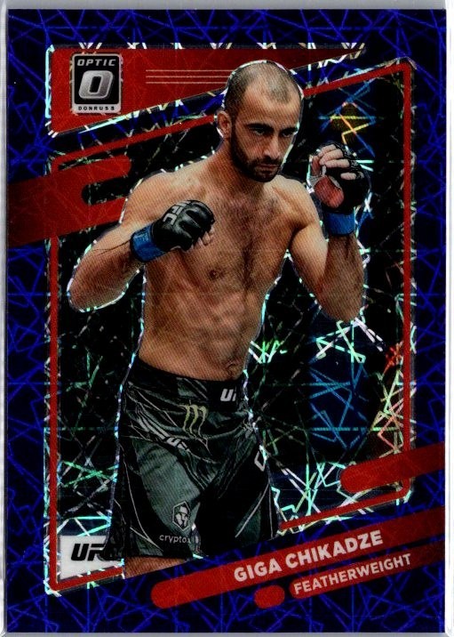 2022 Panini Donruss Optic UFC #29 Giga Chikadze Purple Velocity 14/59