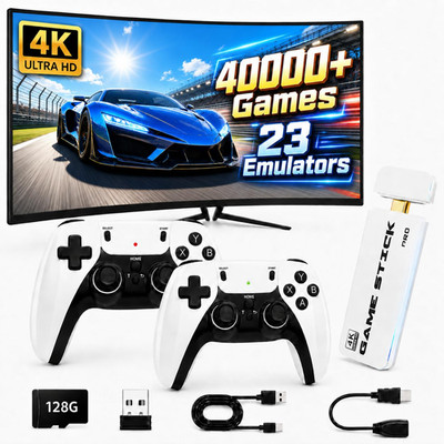 2026 Upgraded Retro Gaming Console, 4K HDMI Plug and Play TV Gaming System with