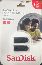 Sandisk 64Gb 2-Pack Ultra Usb 3.0 Flash Drive 2X64gb - Sdcz48-064g-064gb