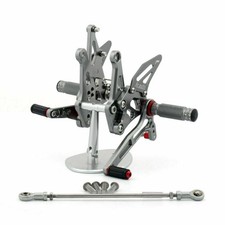 Fußrasten Fussrastenanlage vorne für Kawasaki Z 1000 Bj.2010 - 2017 Gray