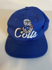 Vintage Indianapolis Colts Sports Specialties Script Snapback Hat YOUTH