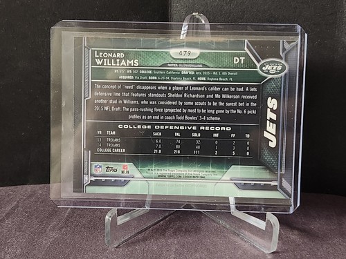 2015 Topps #479 Leonard Williams RC - Bild 2 von 2