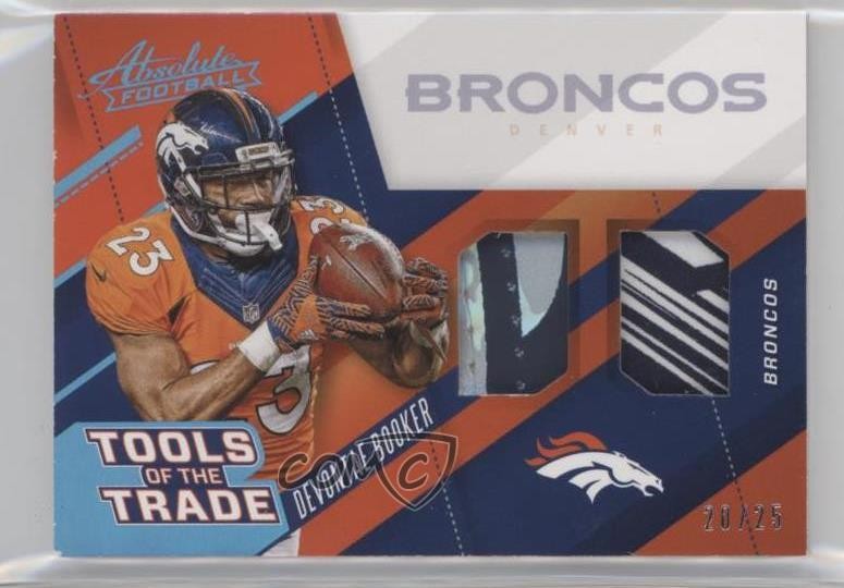 2017 Panini Absolute Tools of the Trade Double Prime 20/25 Devontae Booker 1u6