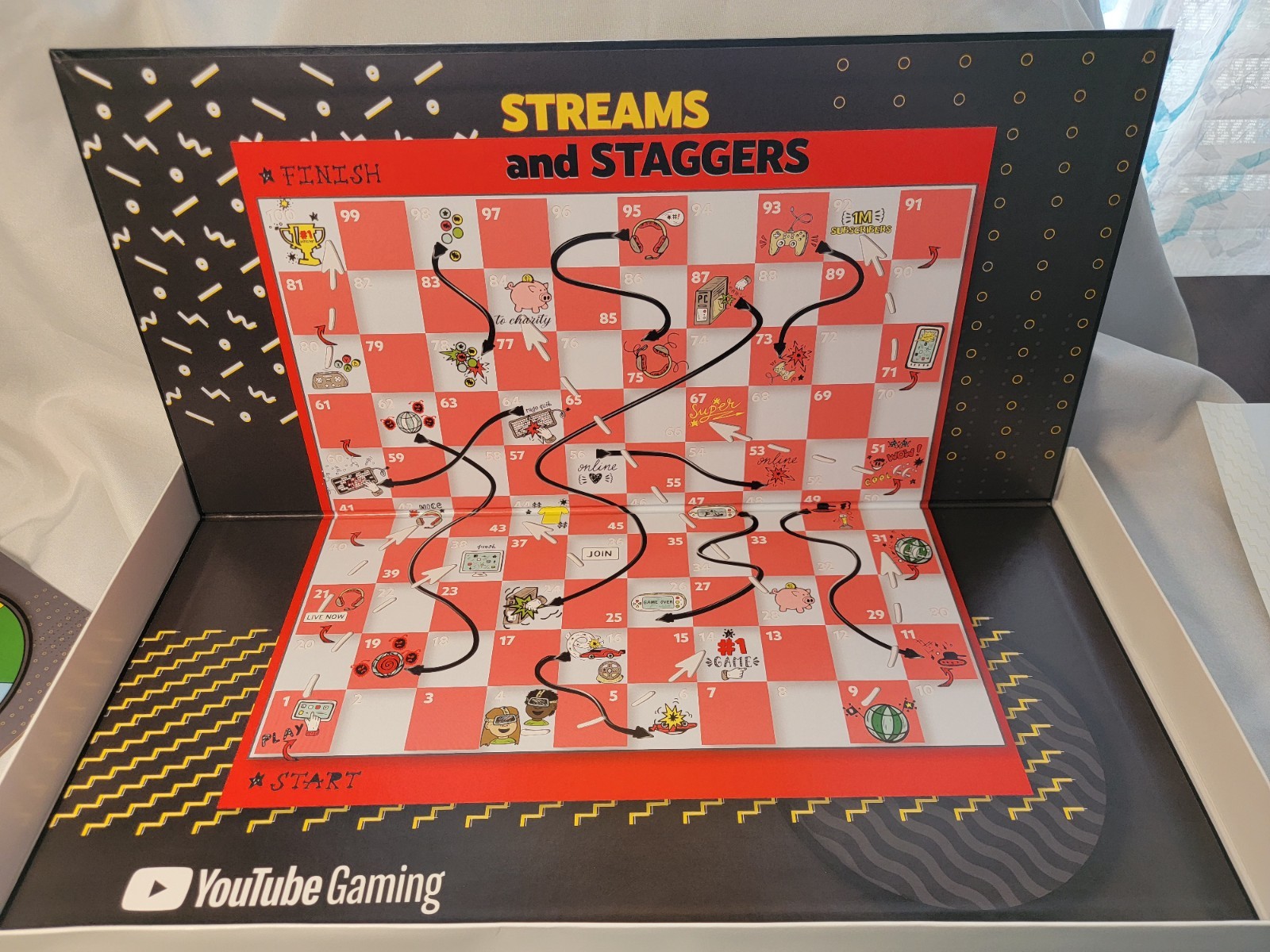 RARE YouTube Gaming STREAMS AND STAGGERS Promotional Board Game. 
