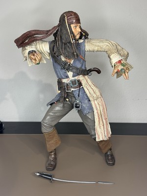 NECA Pirates of the Caribbean at Worlds End Captain Jack Sparrow 18'' Figure 2007