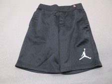 Jordan Size M 10-12y 140-152cm Boys Black Pull On Athletic Sport Logo Shorts 436