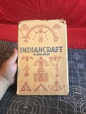 Vintage 1942 Indiancraft by W. Ben. Hunt Hardcover Book w/ Dust Jacket