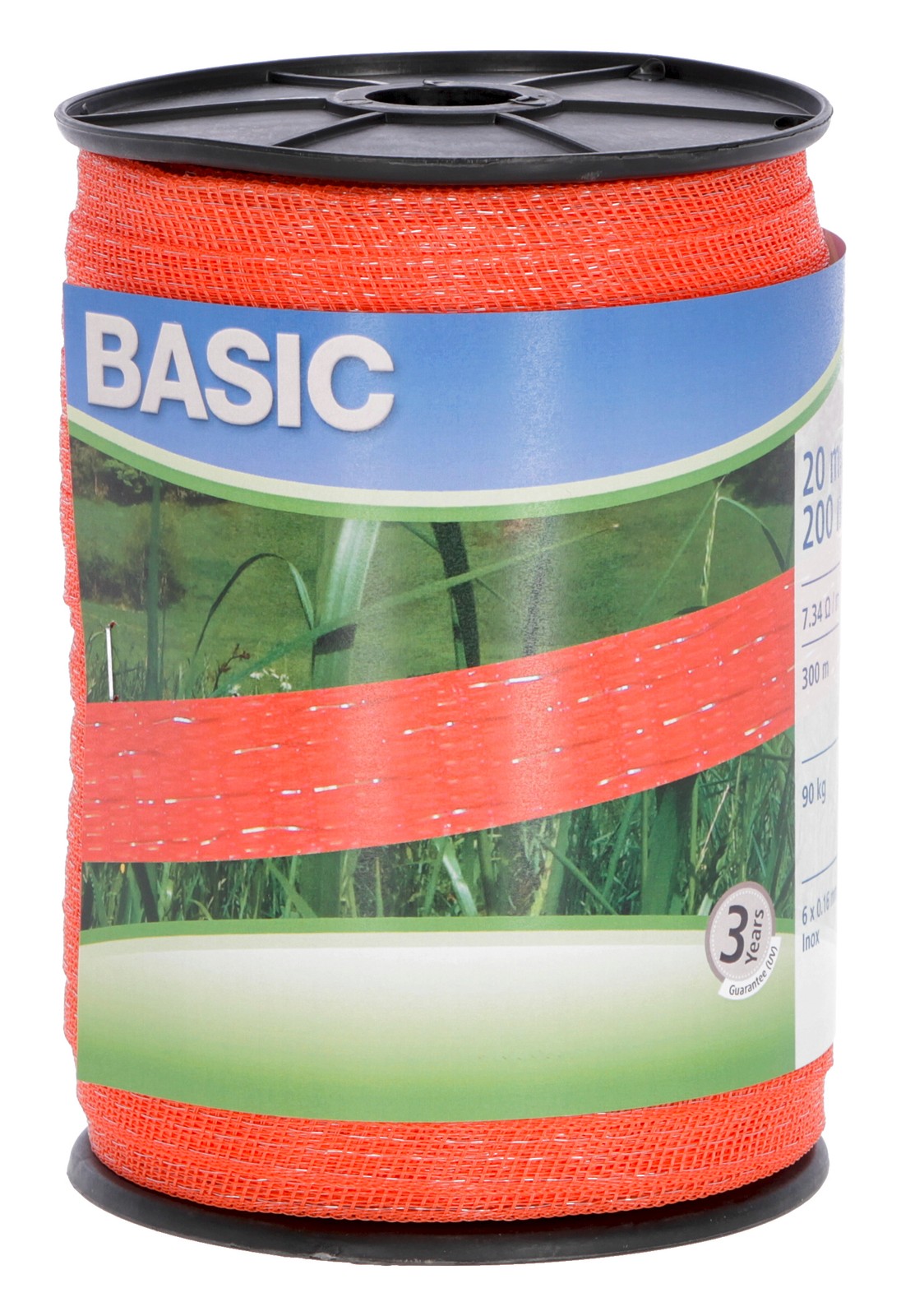 Fettuccia per Recinti Elettrici Zoot 20 cm x 200 mt Arancio 6 Fili