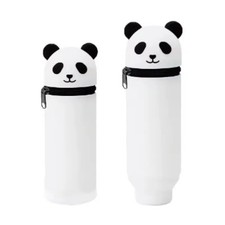 Kawaii Animal Pencil Case Silicone Telescopic Pen Holder Expandable School Suppl