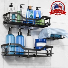 Pack de organizador de ducha con jabonera, adhesivo y resistente al xido NEW US