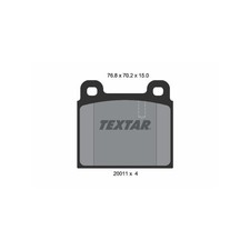 TEXTAR 2001102 Brake Pads Set Front for Spider HECKFLOSSE /8 1500-2000 S 208/308