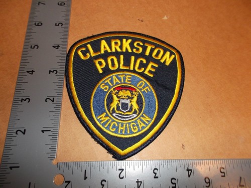 Clarkston Police Patch~Michigan~MI~Uniform Worn~Mich~