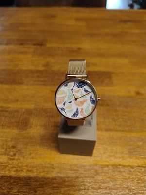 Skagen Damen Aaren, Uhr, Slim Line,  SKW2783, neue Batterie, Mesh Band, gold