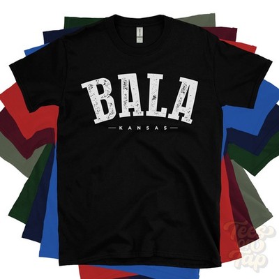 BALA KANSAS T-SHIRT Clay Center Clay USA Retro Uni Style Heimatstadt Geschenkidee