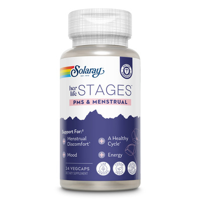 Solaray PMS & Menstrual her life STAGES - PMS Support Supplement for Women with