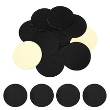 12 Pcs Adhesive Felt Circles, 65mm Dia 1mm Thick Non-Woven Circles, Black