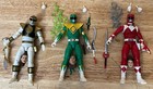 Hasbro Mighty Morphin Power Rangers Lightning Figure Lot GREEN WHITE RED MMPR