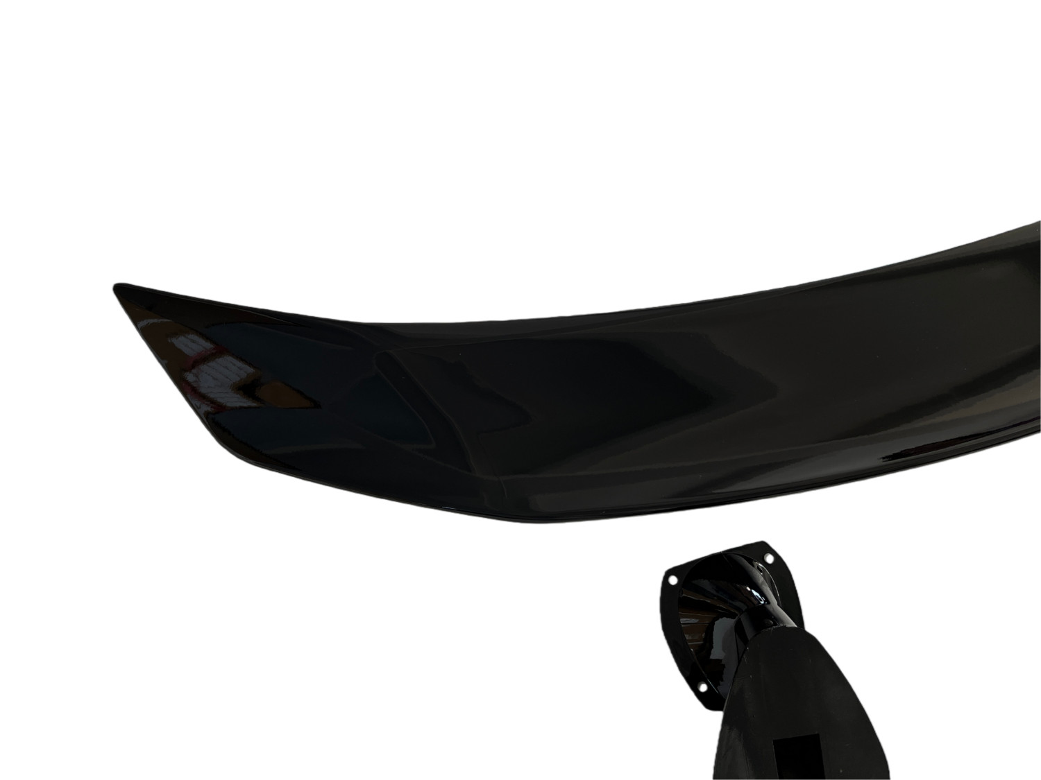 Gloss Black Rear Trunk Spoiler Lip Roof Tail Wing For Maserati GranTurismo