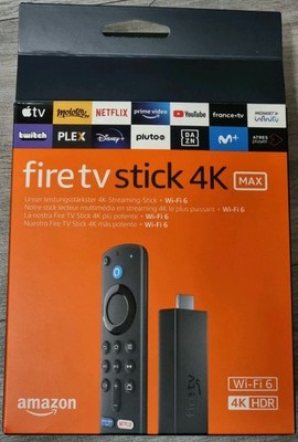 Amazon Fire TV Stick 4K Max Schwarz OVP + Extra Fernbedienung+ Ethernet Adapter 
