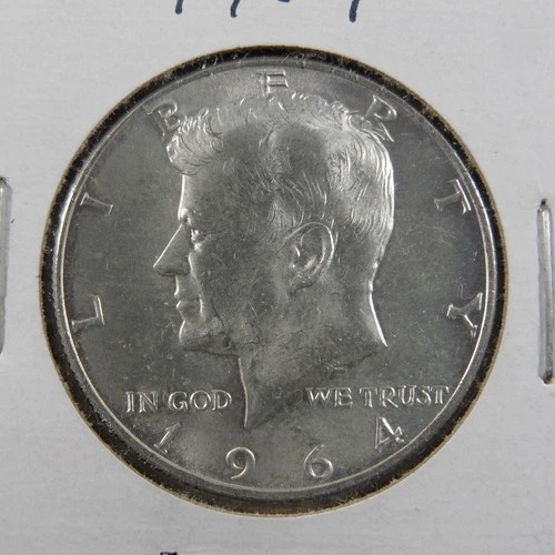 1964 Kennedy Half Dollar • About Uncirculated (AU) • Strong Strike
