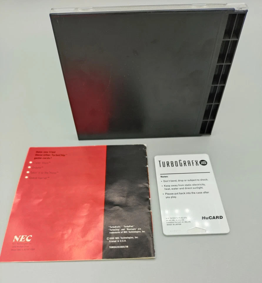 Neutopia (TurboGrafx-16, 1990) Complete HU Card, Manual, Case. Authentic, Tested - Image 3 of 3