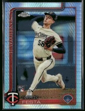 2025 Topps Chrome #156 David Festa Prism Refractors