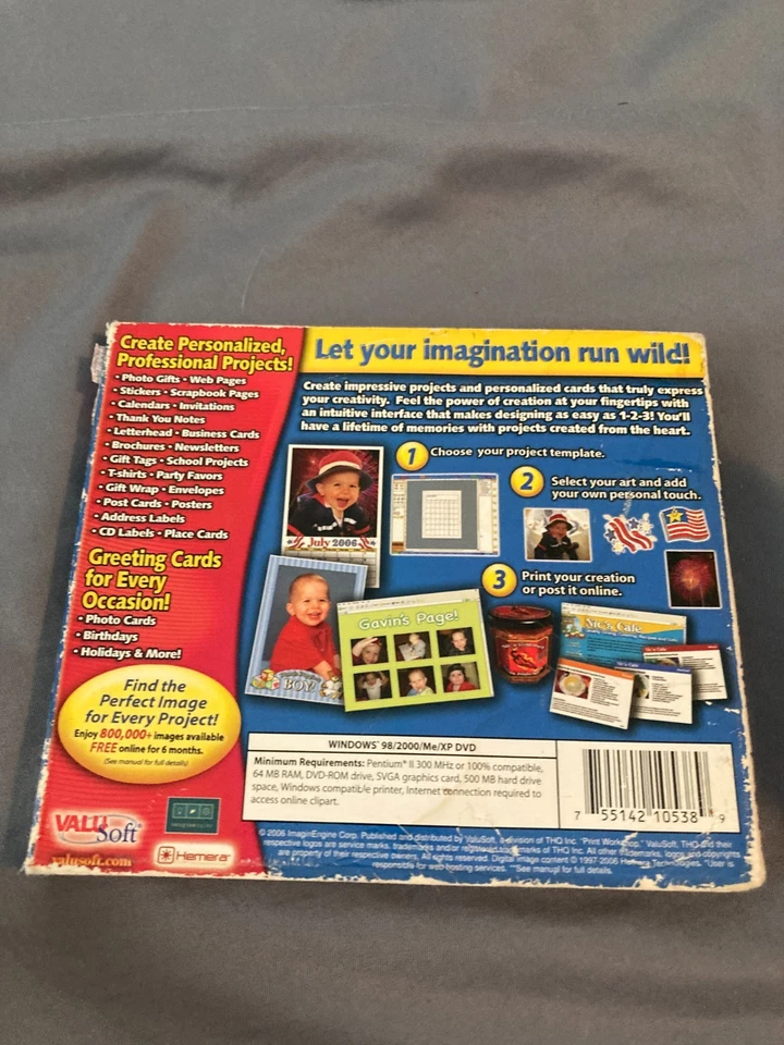 Print Workshop 2006 Limited Edition PC DVD-ROM ValuSoft Hemera Windows 98/2000XP - Image 2 of 4