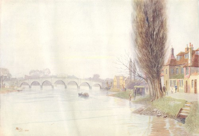#ad KEW. Old Kew Bridge. London 1914 antique vintage print picture GBP 10.50