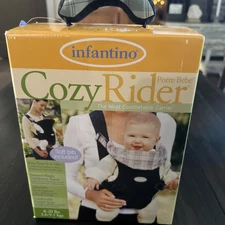 Infantino Cozy Rider Baby Carrier Green/Plaid Fits 8-20lb Babies