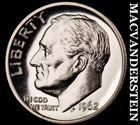 1962 Silver Roosevelt Dime - Choice Gem Proof  Lustrous  No Reserve  #J9775