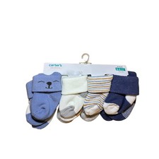 Carter's Baby Socks 8 Pack Bear Stripes Newborn 0-3 Months