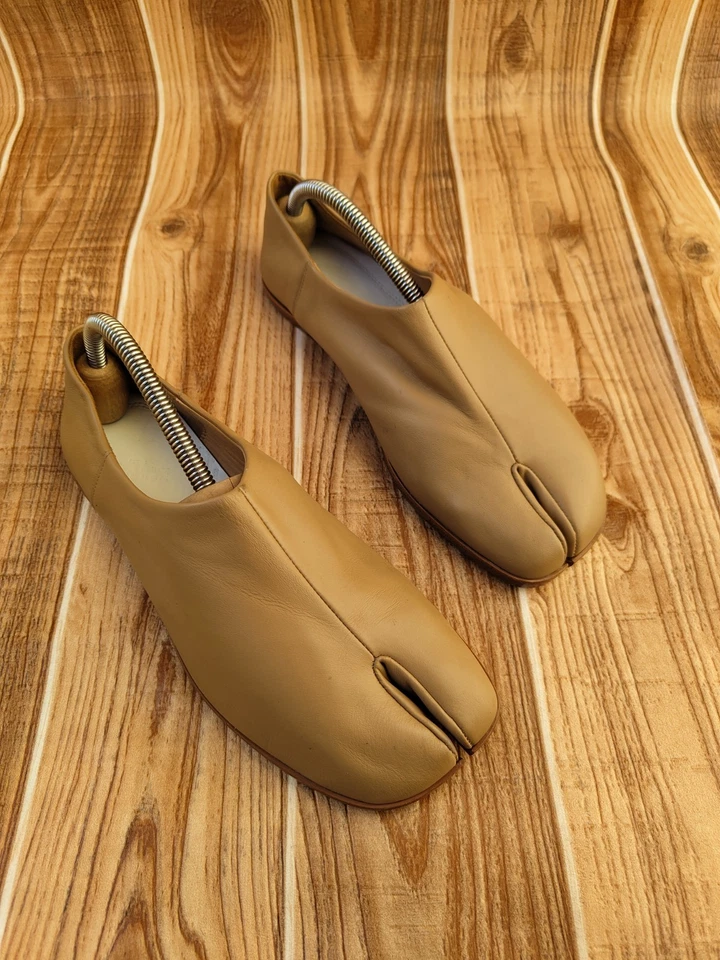 Maison Martin Margiela Brown Leather TABI Babouche Mules Loafers EU 38 US 7.5 - Image 2 of 4