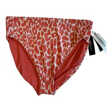 Carmen Marc Valvo Reversible Bikini Bottom Women's Size L Melon NWT