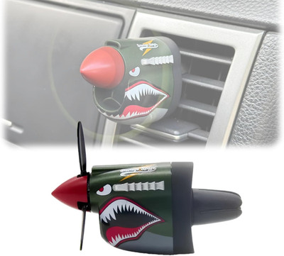 P-40 Fighter Car Air Vent Decoration, P-40 Warhawk Creative Propeller Car Decor,