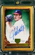 2023 Topps Gilded Emerald JOHN SMOLTZ AUTO - BRAVES, Gold Framed /25 #GOG-JS