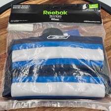 REEBOK SX100 Hockey Socks Youth Size 24" Blue/Black/White New 