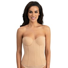 Dominique Women’s Brianna Longline Strapless Bra #8980 – Low Back Bridal Corset