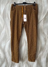 💛 Jogpant Senfgelb-Schwarz | Stretch | Neu | Gr. 38–42 | Italienische Mode