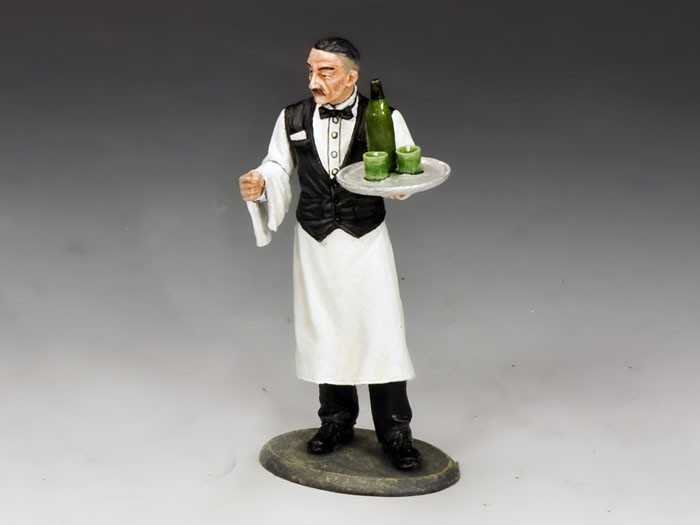 FOB092 French Waiter w/Vichy Water by King and Country