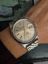 ROLEX DATEJUST  16234 36mm GHIERA ORO BIANCO CON BOX E SERVICE ROLEX NEL 2016