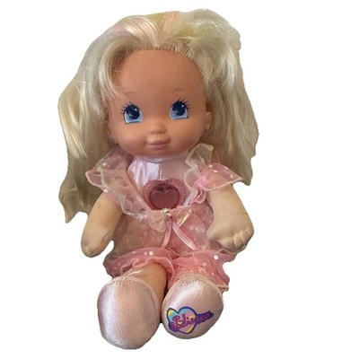 Vintage 1992 PJ Sparkles Pink Soft Plush Doll with Clothes Working