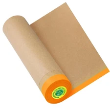 Masking Paper, Paint Masking Paper with Adhesive,24 Inch x 50 Feet Painters P...